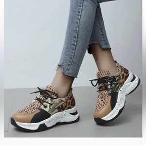Leopard Print Women's Sneakers